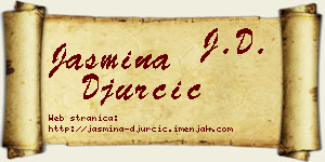 Jasmina Đurčić vizit kartica